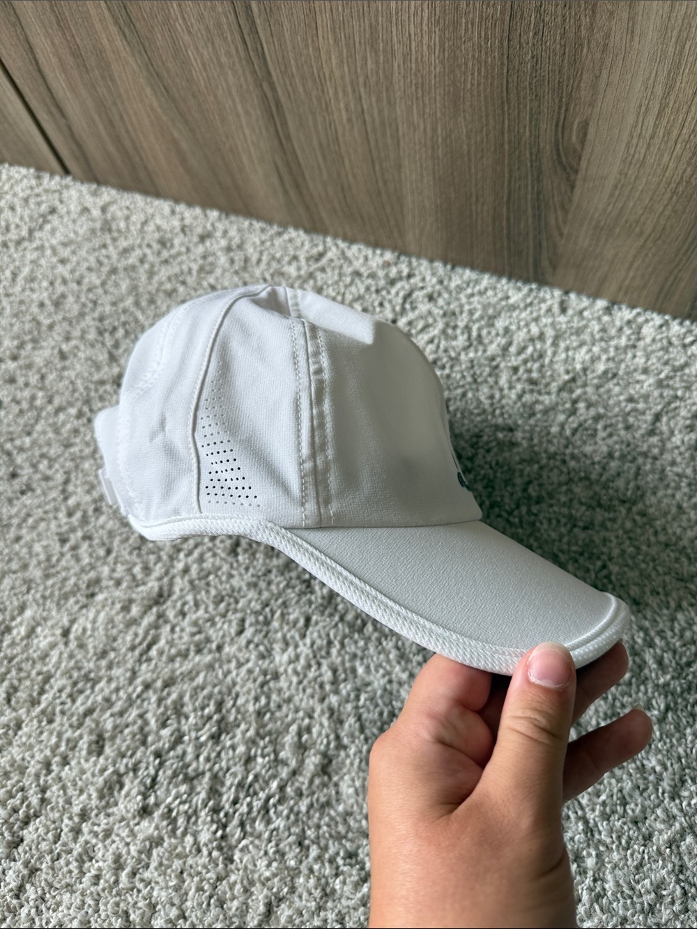adidas White Baseball Cap with Silver Logo - Picture 5 of 7